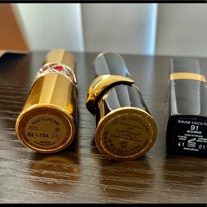 Lipstick bundle (YSL 12+ Chanel 91+ Pat McGra 416)